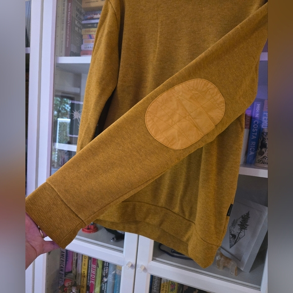 Classic V-Neck Sweater in Warm Tan - Picture 13 of 15